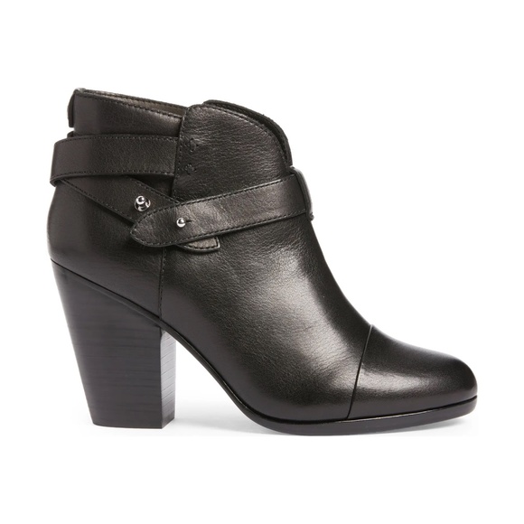 rag & bone Shoes - RAG & BONE Like NEW! Black Leather Heeled Harrow Bootie